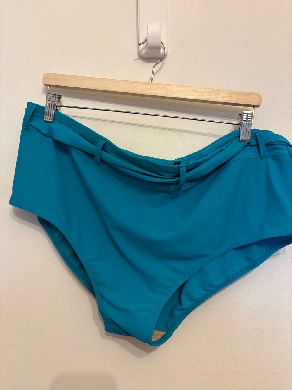 Splash Teal High Waist Swim Briefs